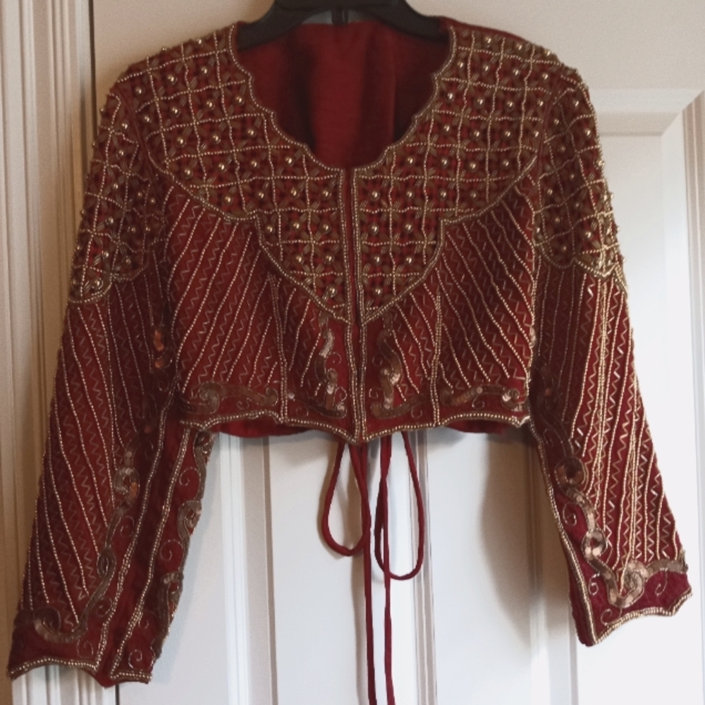 Beautiful beaded bolero .. Size S